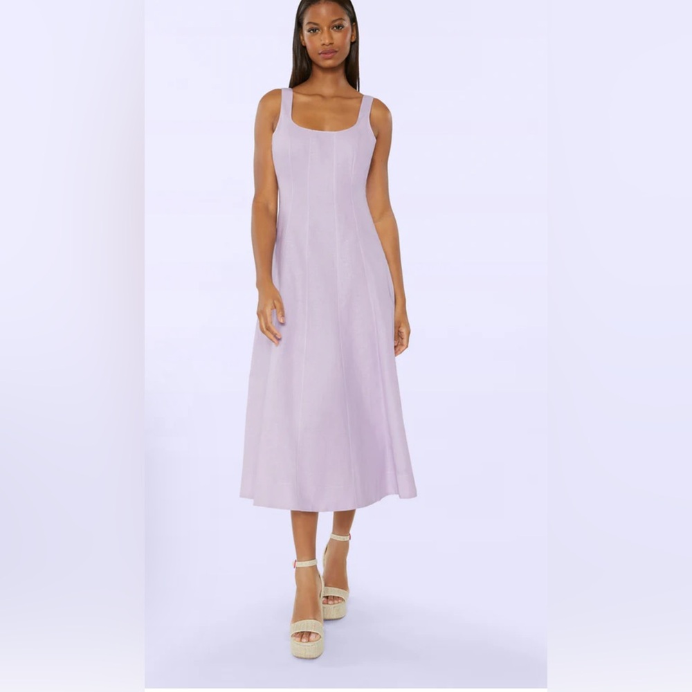 Likely women’s color Lilac Sleeveless Midi Dress size 0